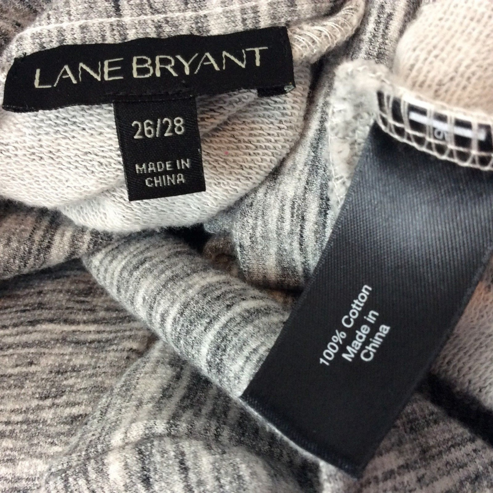 ❌SOLD❌Lane Bryant Gray Sweatshirt Gold Rings 26/28 - Picture 4 of 5